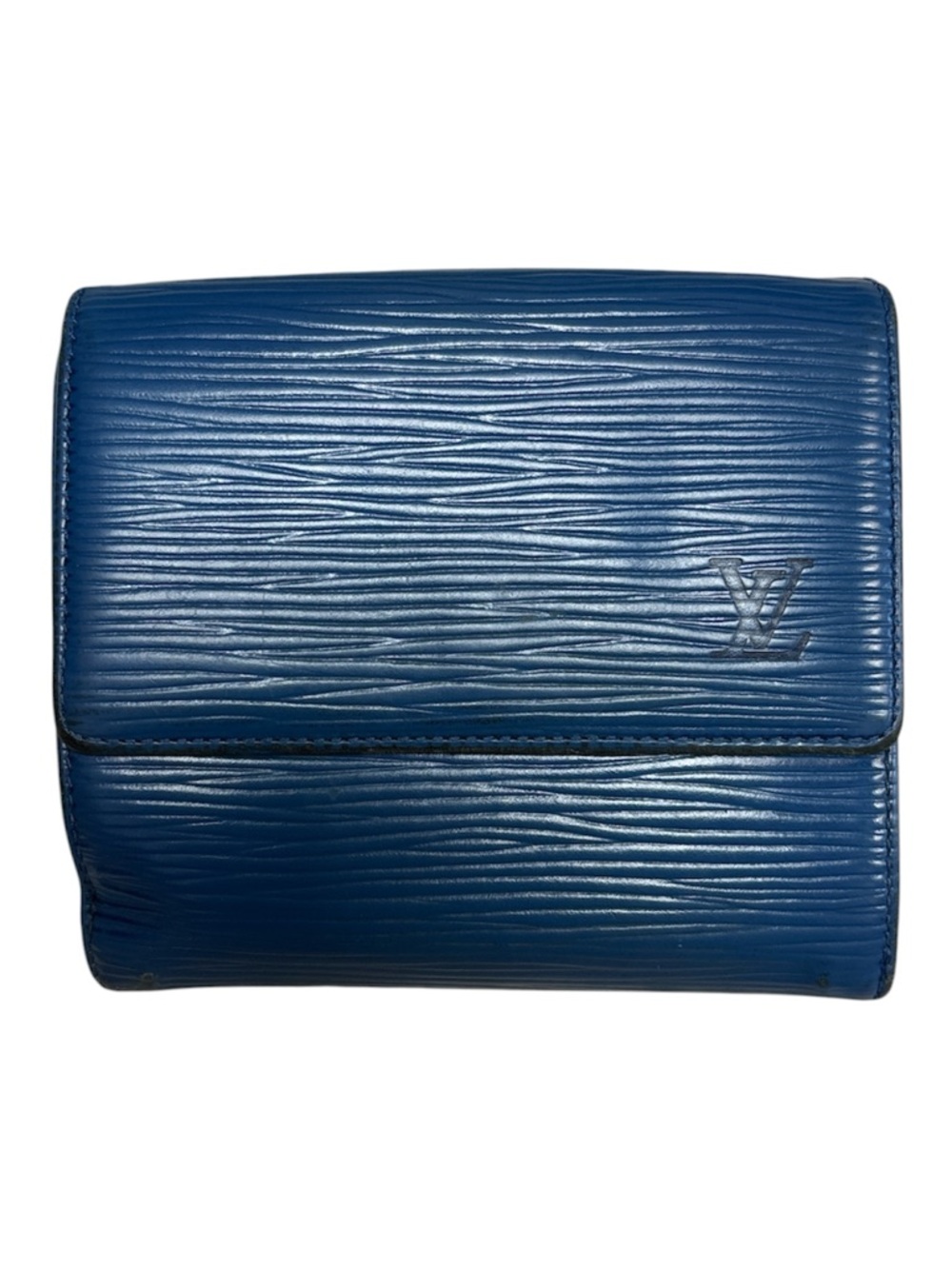 Louis Vuitton Blue Epi Leather Compact Wallet